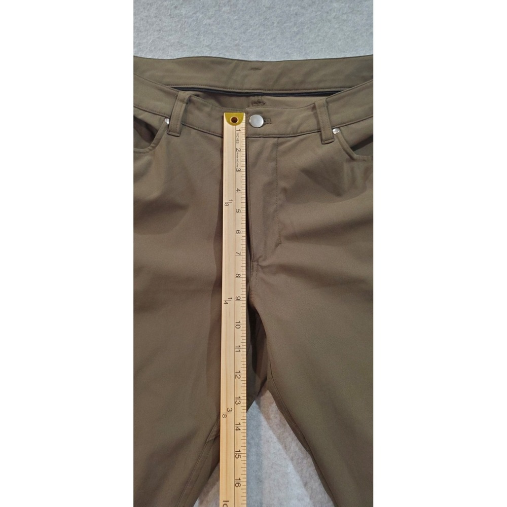 Lululemon Men's Classic‎ Fit Warpstreme Stretch Chino Pants Green - Picture 4 of 7